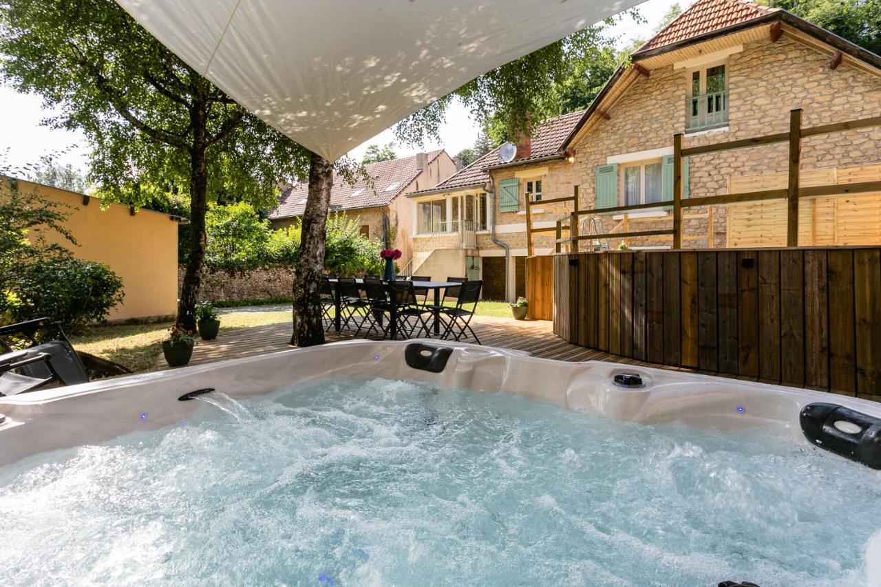 Wonderful House In Sarlat Center With Heated Pool & Jaccuzi Villa Eksteriør bilde